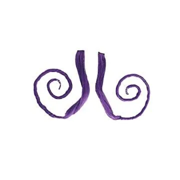 miccostumes Womens Anime Short Wavy Purple Wig for Cosplay Halloween