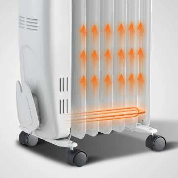PELONIS 1500W Electric Oil Filled Radiator Heater
