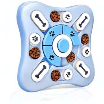 RETALPQ Dog Treat Puzzle, Food Puzzle Feeder Toys for IQ Training,Interactive Dog Toys, Mental Enrichment