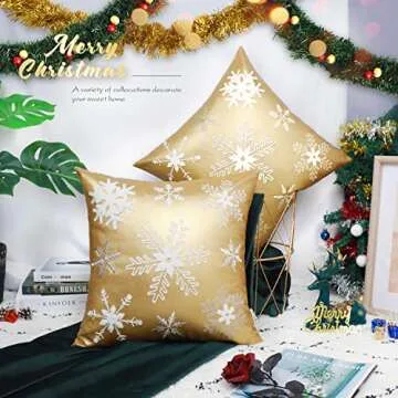 Brawarm Elegant Christmas Pillow Covers - Versatile Decor