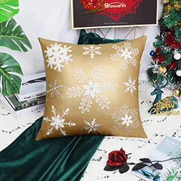Brawarm Elegant Christmas Pillow Covers - Versatile Decor