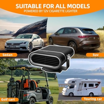 JILOUR 12V Portable Car Heater Fast Heating & Cooling