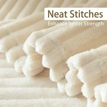 Geniospin Fleece Throw Blanket Soft Lightweight Cozy Style