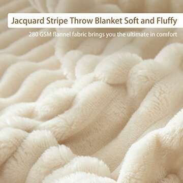 Geniospin Fleece Throw Blanket Soft Lightweight Cozy Style