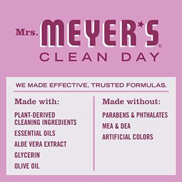 MRS. MEYER'S CLEAN DAY Hand Soap, Made with Essential Oils, Biodegradable Formula, Peony, 12.5 fl. oz - Pack of 3