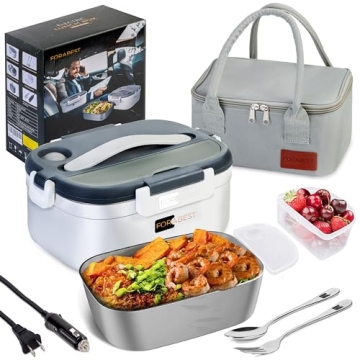 FORABEST Electric Heating Lunch Box - Portable Food Warmer