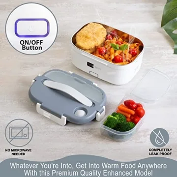 FORABEST Electric Heating Lunch Box - Portable Food Warmer