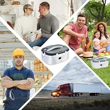 FORABEST Electric Heating Lunch Box - Portable Food Warmer