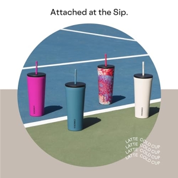Corkcicle Cold Cup 24 oz Insulated Tumbler with Straw