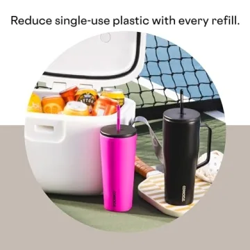 Corkcicle Cold Cup 24 oz Insulated Tumbler with Straw