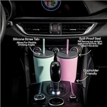 Corkcicle Cold Cup 24 oz Insulated Tumbler with Straw