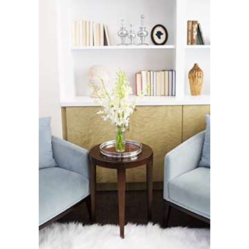 KaBloom Flowers - Exotic Perla White Orchid Bouquet of White Orchids with Vase - Gift for Birthday, Thank You, Valentine, Mother’s Day Fresh Flowers