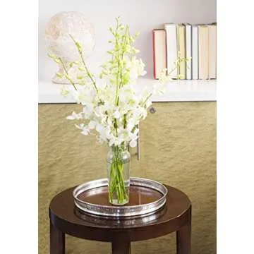 KaBloom Flowers - Exotic Perla White Orchid Bouquet of White Orchids with Vase - Gift for Birthday, Thank You, Valentine, Mother’s Day Fresh Flowers