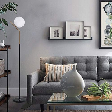 Hsyile Modern Glass Ball Floor Lamp for Home Decor