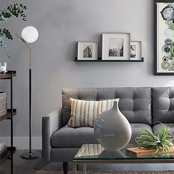 Hsyile Modern Glass Ball Floor Lamp for Home Decor