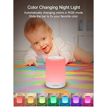 YYDSKIT Baby Night Light, Nursery Night Lamp for Breastfeeding, Portable Nightlight for Kids Toddler...