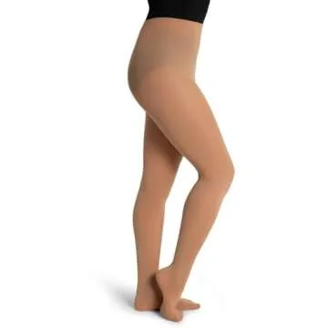 Capezio Women's Seamless Tight in Caramel - 3X-4X US