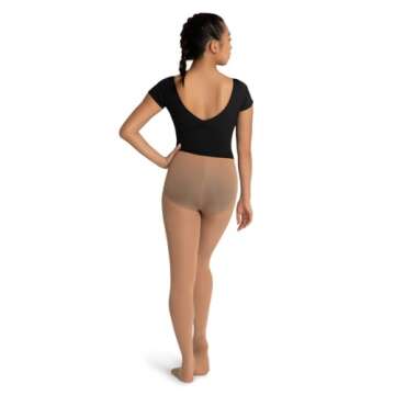 Capezio Women's Seamless Tight in Caramel - 3X-4X US