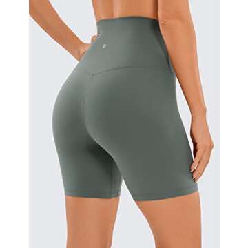 CRZ YOGA Super High Waisted Butterluxe Women’s Biker Shorts 6" – Ultimate Comfort for All Activi...