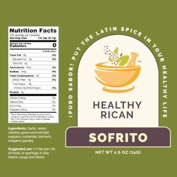 Healthy Rican Salt-Free Adobo, Sazon, Sofrito Seasoning Mix Bundle – Non-GMO, No MSG, No Preservatives, Gluten-Free, Keto, Whole30, Diabetic Friendly Variety Bundle (3 pack)