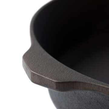 Field Company No.6 Cast Iron Skillet, 8 ⅜ in—Smoother, Lighter, Made in USA, Vintage Style, Preseasoned