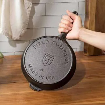 Lightweight Field Company No.6 Cast Iron Skillet Made in USA