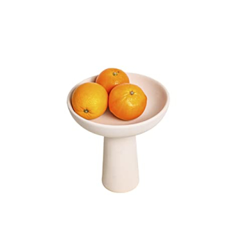 Tall Off-White Ceramic Bowl for Kitchen Decor and Style