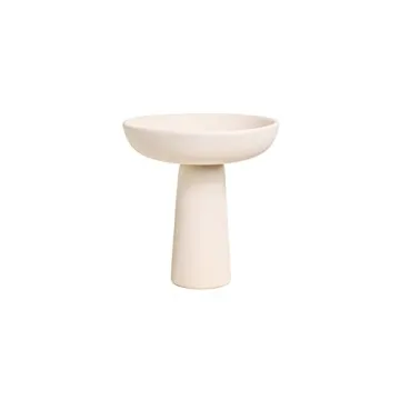 Tall Off-White Ceramic Bowl for Kitchen Decor and Style