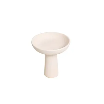 Tall Off-White Ceramic Bowl for Kitchen Decor and Style