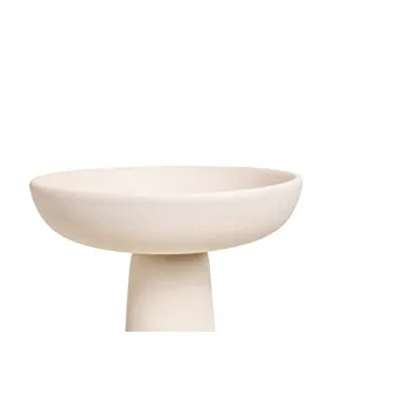 Tall Off-White Ceramic Bowl for Kitchen Decor and Style
