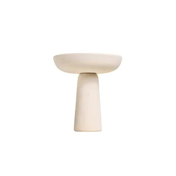 Tall Off-White Ceramic Bowl for Kitchen Decor and Style