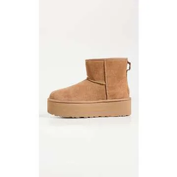 UGG Women's Classic Mini Platform Boot, Chestnut, 10