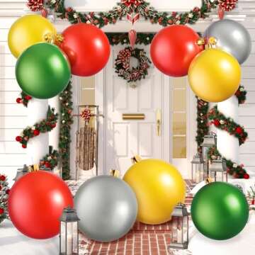 Giant Inflatable Christmas Ball for Festive Outdoors