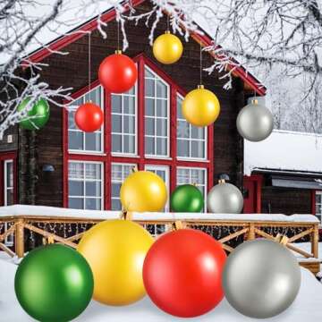 Giant Inflatable Christmas Ball for Festive Outdoors