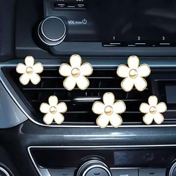 Daisy Flower Car Air Vent Clips for Freshness & Style