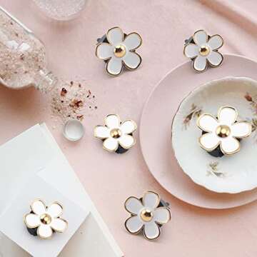Daisy Flower Car Air Vent Clips for Freshness & Style