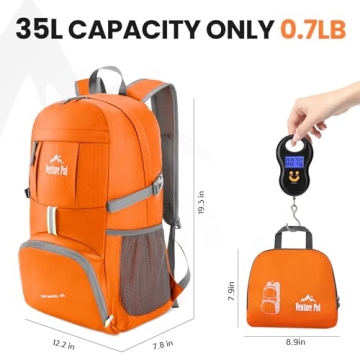 Venture Pal 35L Ultralight Packable Backpack for Adventures