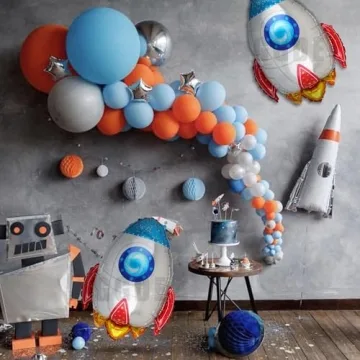 Mylar Rocket Balloons for Space Themed Celebrations