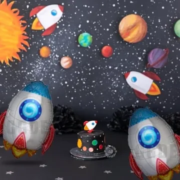 Mylar Rocket Balloons for Space Themed Celebrations