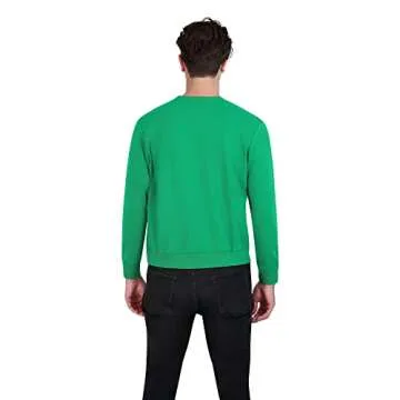 Holiday Hype Men's Festive Ugly Christmas Holiday Party Pull Over Sweatshirt, Fa La La Llama, X-Large