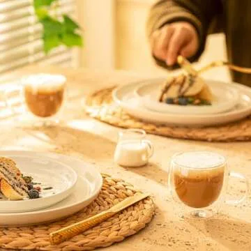 Sweese Double Wall Glass Espresso Cups Set for Perfect Drinks