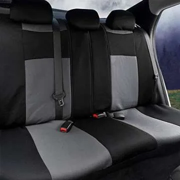BDK Gray Stylish & Heavy Protection Seat Covers and Mats