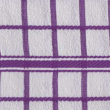 DII Terry Dish Towel Set - Eggplant - 4 Pack Essentials