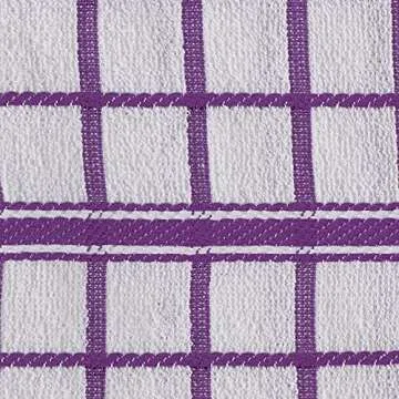 DII Terry Dish Towel Set - Eggplant - 4 Pack Essentials