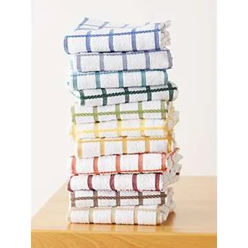 DII Terry Dish Towel Set - Eggplant - 4 Pack Essentials