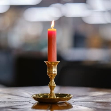 Bluecorn Pure Beeswax Taper Candles - Elegant & Dripless