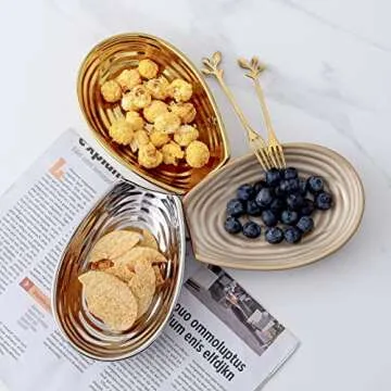 Hasense Spoon Rest for Stove Top, Ceramic Gold Spoon Holder for Stove Top and Kitchen Counter, Large Stable Heat-resistant Utensil Rest for Cooking, Spatula Ladles Tongs, Home Kitchen Decor, 1 PC