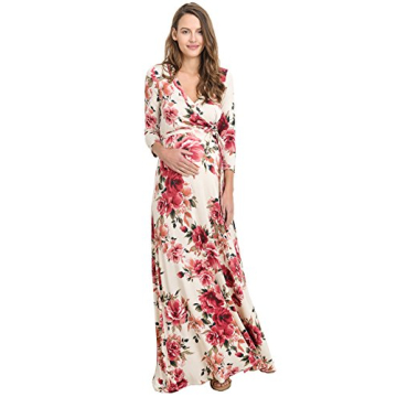 Hello Miz Maternity Maxi Dress With Waist Belt