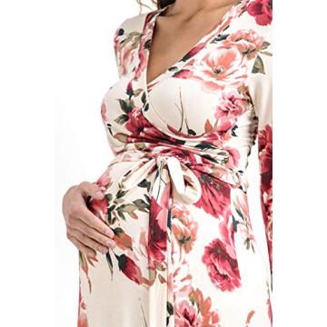 Hello Miz Maternity Maxi Dress With Waist Belt