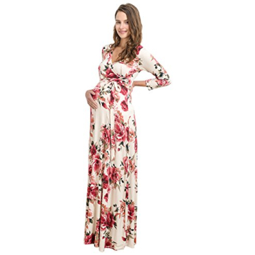 Hello Miz Maternity Maxi Dress With Waist Belt